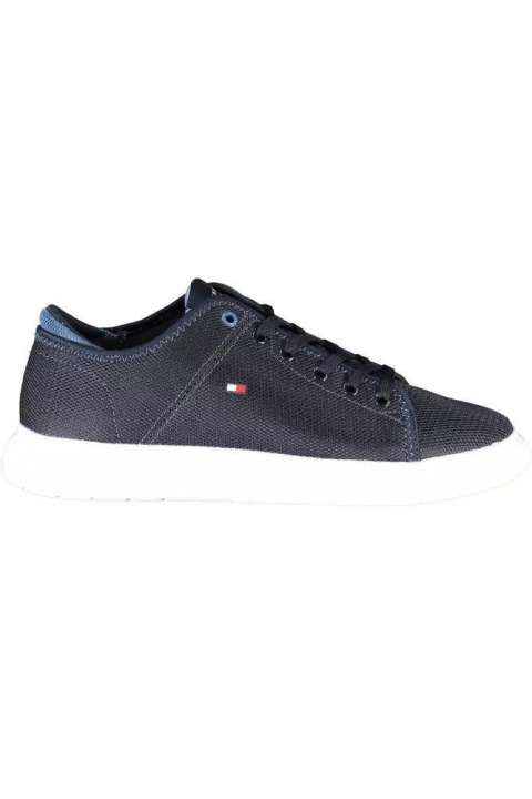 Priser på Tommy Hilfiger Chic Blue Lace-Up Sneakers with Logo Detail