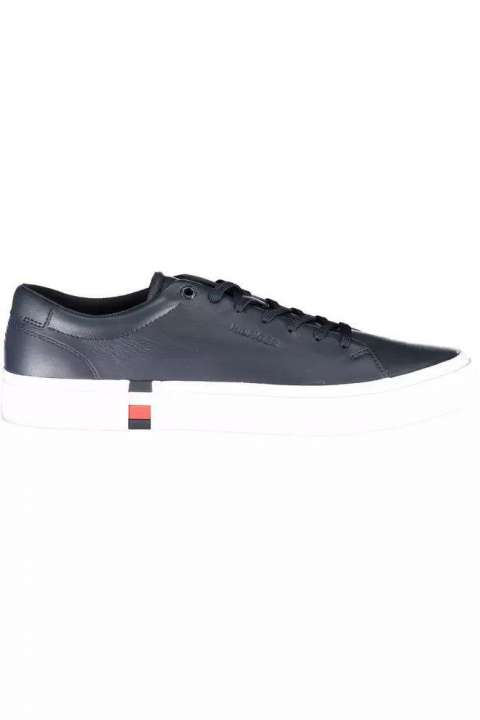 Priser på Tommy Hilfiger Sleek Blue Lace-Up Sports Sneakers