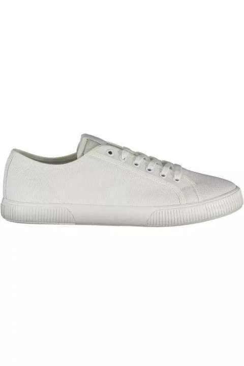 Priser på Calvin Klein Sleek White Sneakers with Eco-Friendly Twist