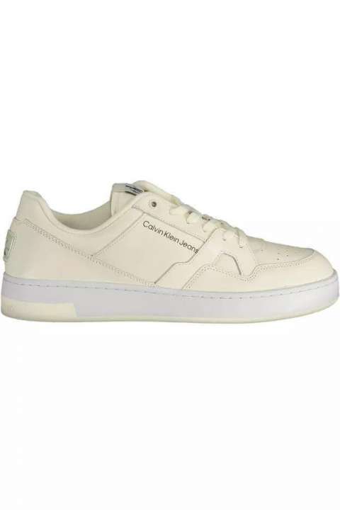 Priser på Calvin Klein Sleek White Sporty Sneakers with Eco-Conscious Twist