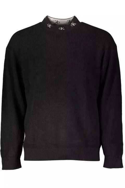 Priser på Calvin Klein Sleek Embroidered Logo Cotton Sweater