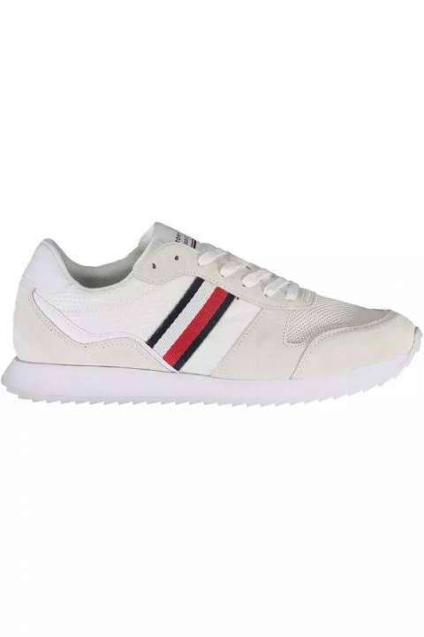 Priser på Tommy Hilfiger Eco-Conscious White Sneakers With Logo Accent