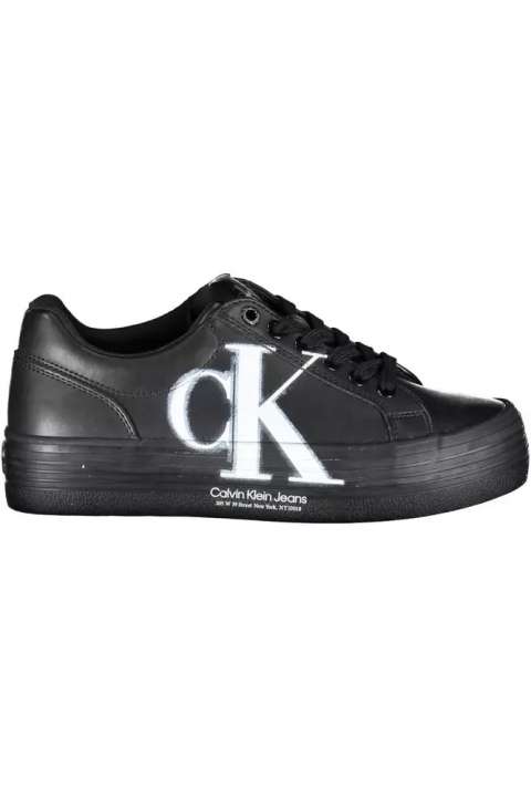 Priser på Calvin Klein Eco-Conscious Lace-Up Sneakers in Sleek Black