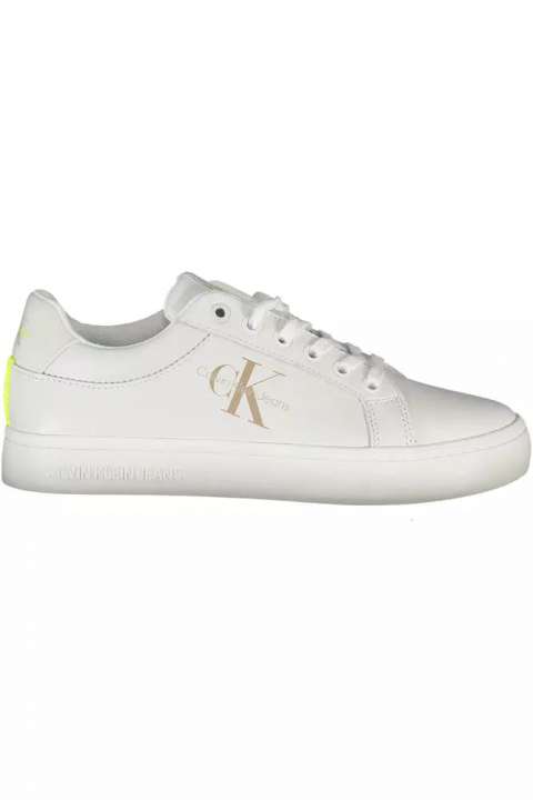 Priser på Calvin Klein Sleek White Sneakers with Eco-Friendly Twist