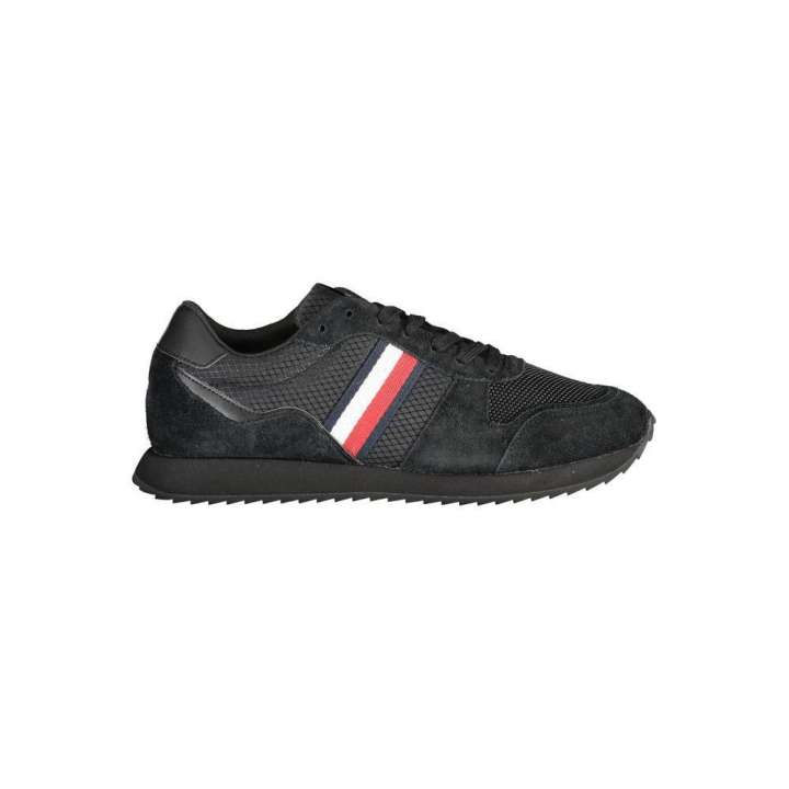 Priser på Tommy Hilfiger Eco-Friendly Lace-Up Sneakers in Black