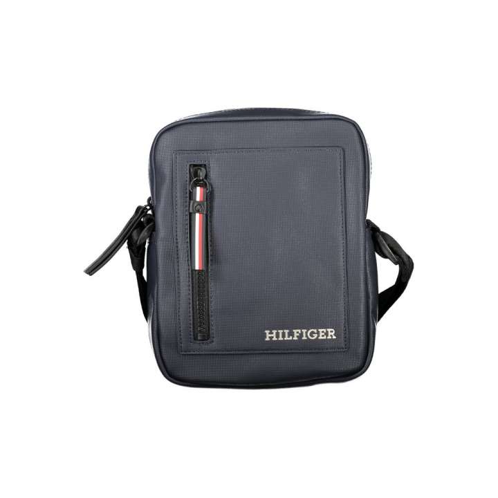 Priser på Tommy Hilfiger Sleek Blue Shoulder Bag with Zip Closure