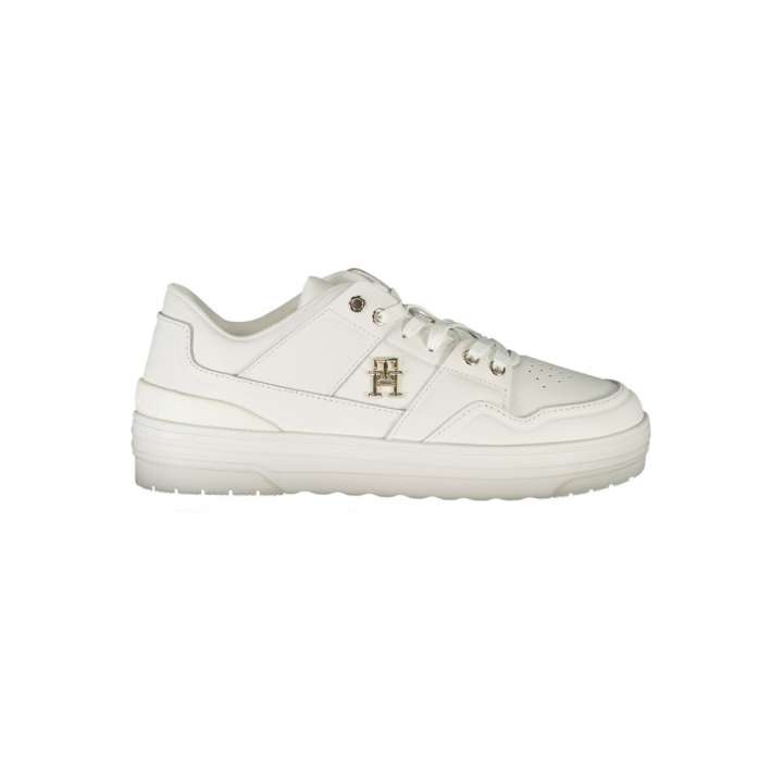 Priser på Tommy Hilfiger Classic White Sneakers with Contrast Detail