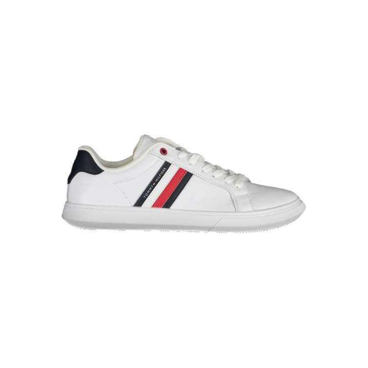 Priser på Tommy Hilfiger Sleek Lace-Up Sneakers with Contrast Details