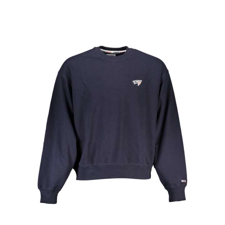 Priser på Tommy Hilfiger Chic Blue Crew Neck Sweater with Logo Detail