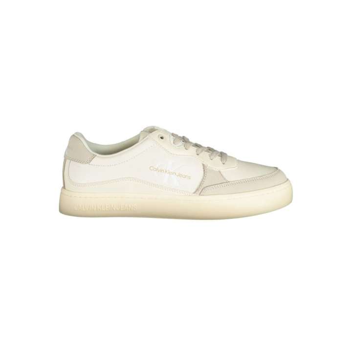 Priser på Calvin Klein Elegant White Sneakers with Contrast Accents