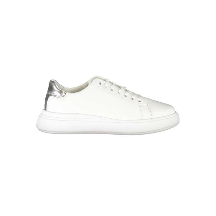 Priser på Calvin Klein Chic White Sneakers with Contrast Details