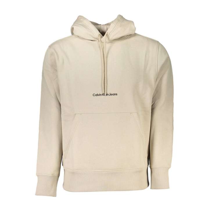 Priser på Calvin Klein Beige Fleece-Lined Hoodie - Timeless Comfort