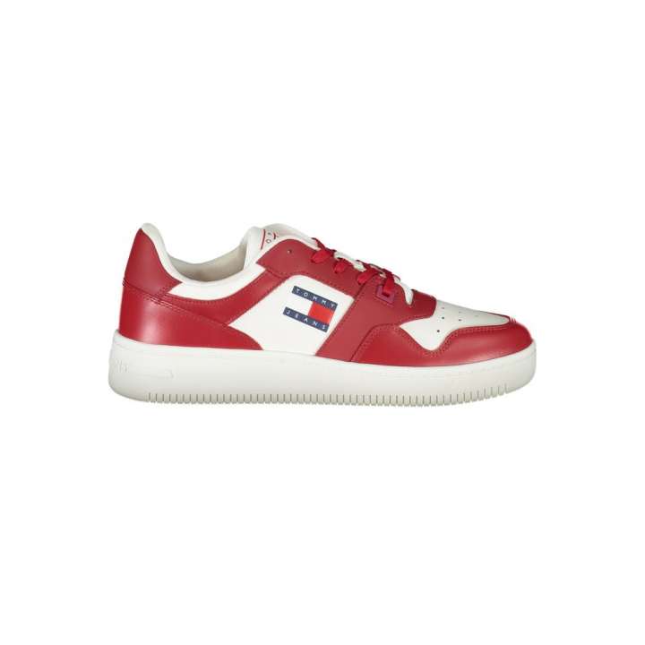 Priser på Tommy Hilfiger Pink Leather Herre Sneakers