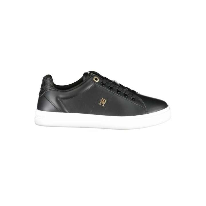 Priser på Tommy Hilfiger Black Polyester Sneakers