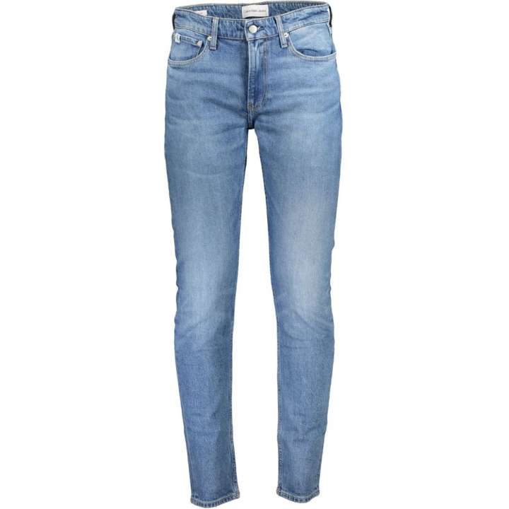 Priser på Calvin Klein Light Blue Cotton Jeans & Pants