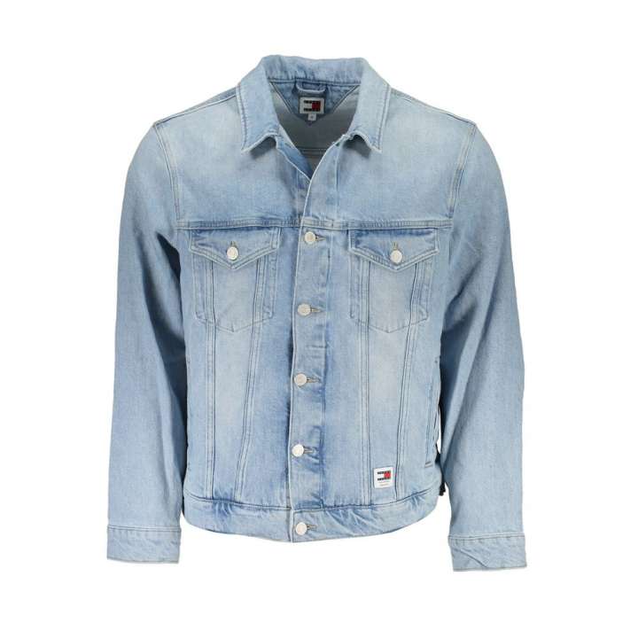 Priser på Tommy Hilfiger Light Blue Cotton Jacket