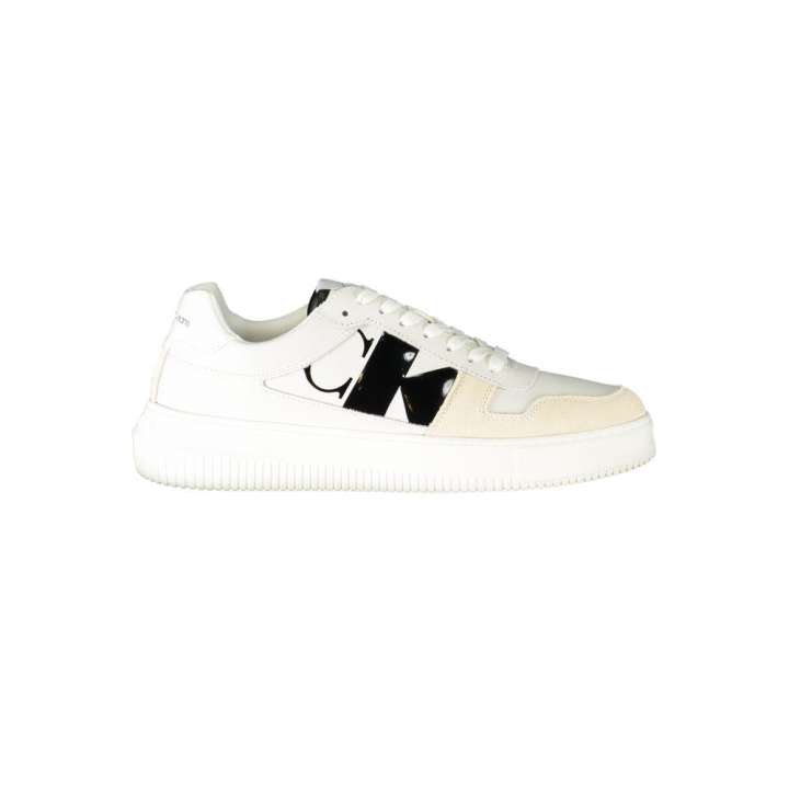 Priser på Calvin Klein White Polyester Sneakers