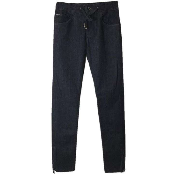 Priser på Dolce & Gabbana Blue Cotton Jeans & Pants