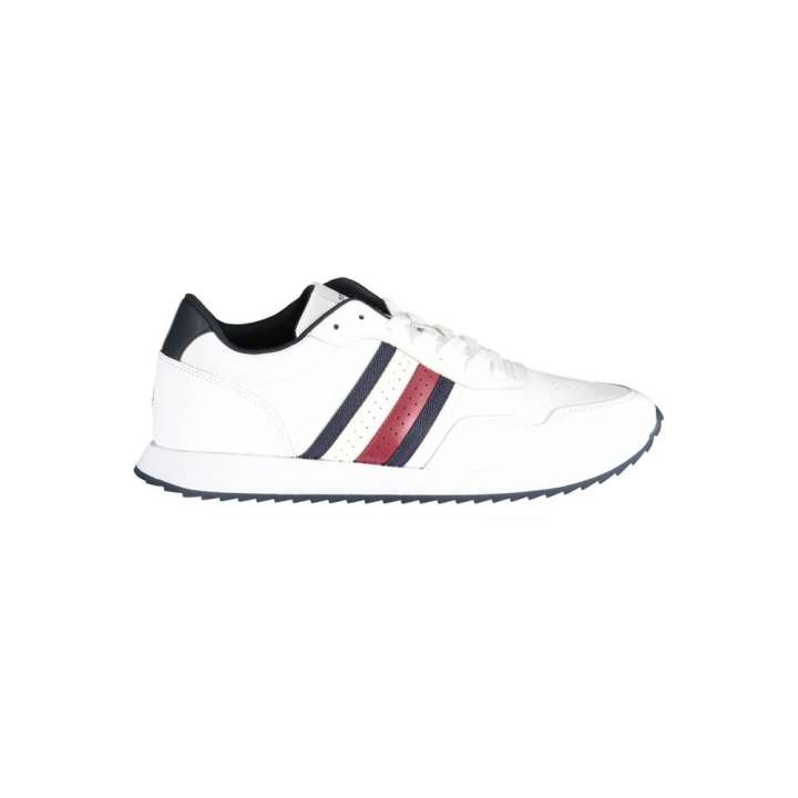 Priser på Tommy Hilfiger White Polyester Sneakers