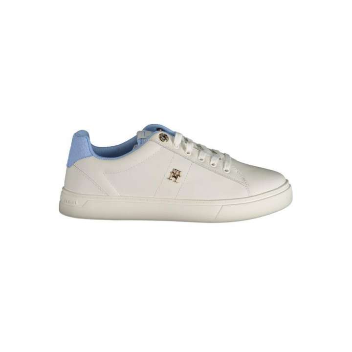 Priser på Tommy Hilfiger Light Blue Polyester Sneakers