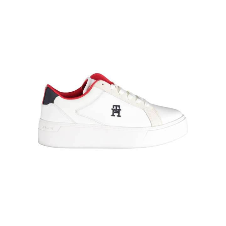 Priser på Tommy Hilfiger White Polyester Sneakers