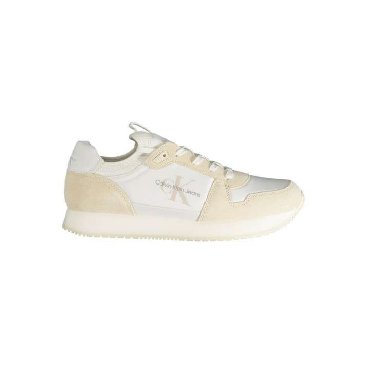 Priser på Calvin Klein White Polyester Sneakers