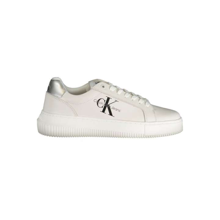 Priser på Calvin Klein White Polyester Sneakers