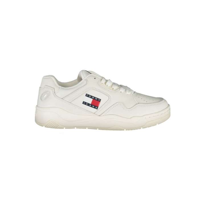 Priser på Tommy Hilfiger White Polyester Sneakers