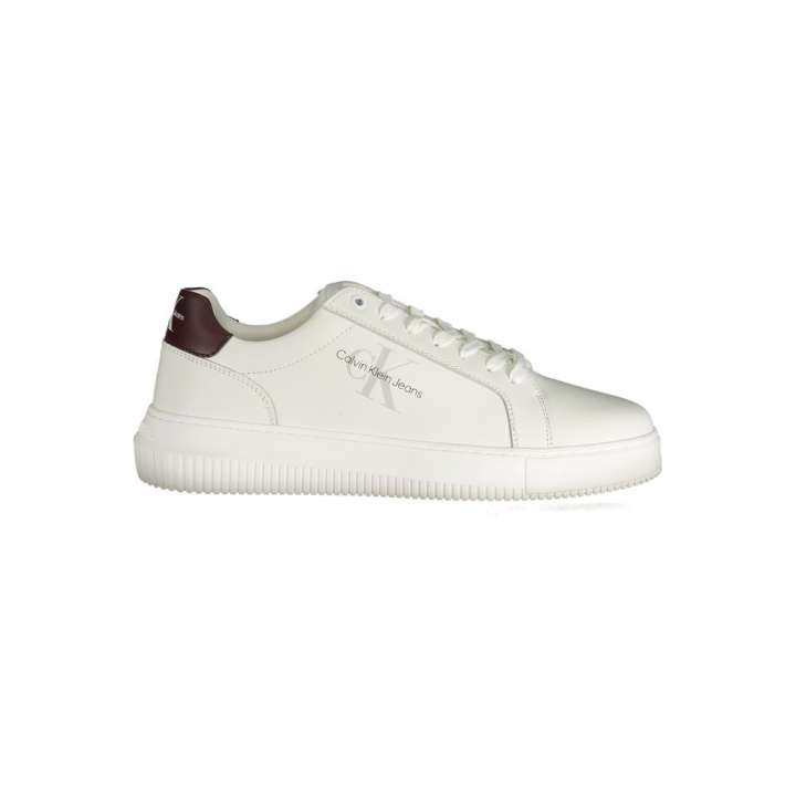 Priser på Calvin Klein White Polyester Sneakers