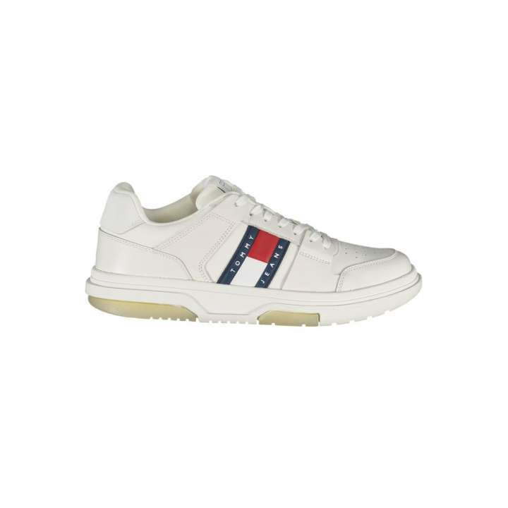 Priser på Tommy Hilfiger White Polyethylene Herre Sneakers