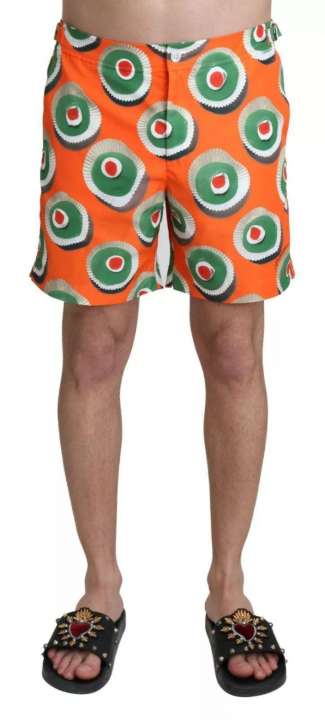 Priser på Dolce & Gabbana Orange Cupcake Beachwear Shorts Swimwear