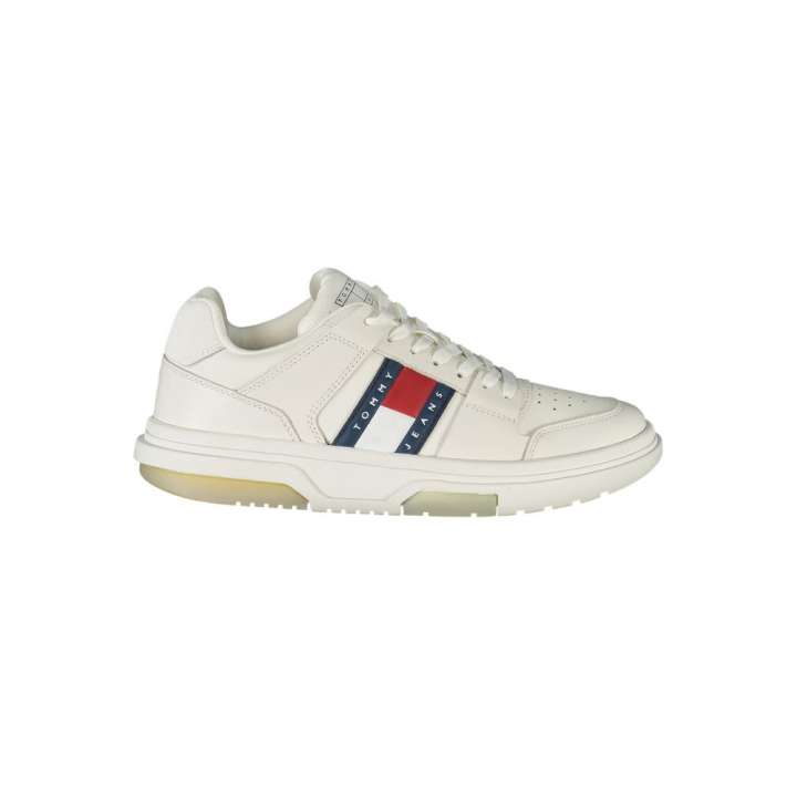 Priser på Tommy Hilfiger White Leather Dame Sneakers