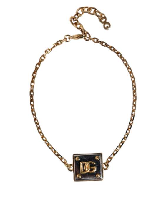 Priser på Dolce & Gabbana Gold Brass Chain Logo Sicily Pendant Necklace