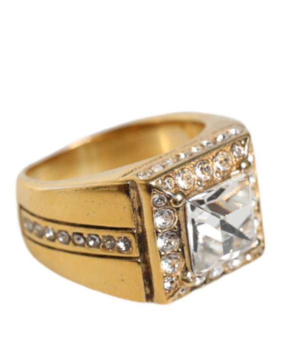 Priser på Dolce & Gabbana Gold Plated 925 Silver Clear Crystal Ring