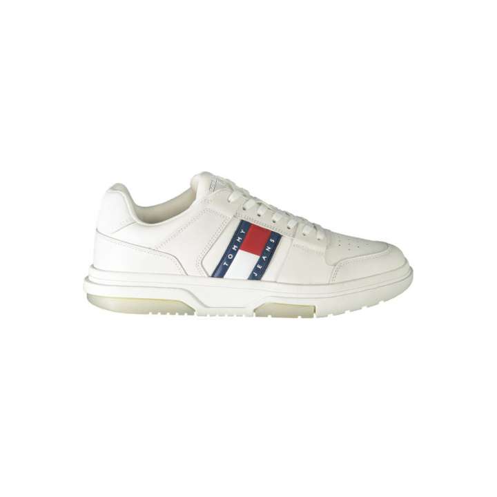 Priser på Tommy Hilfiger White Polyester Sneakers