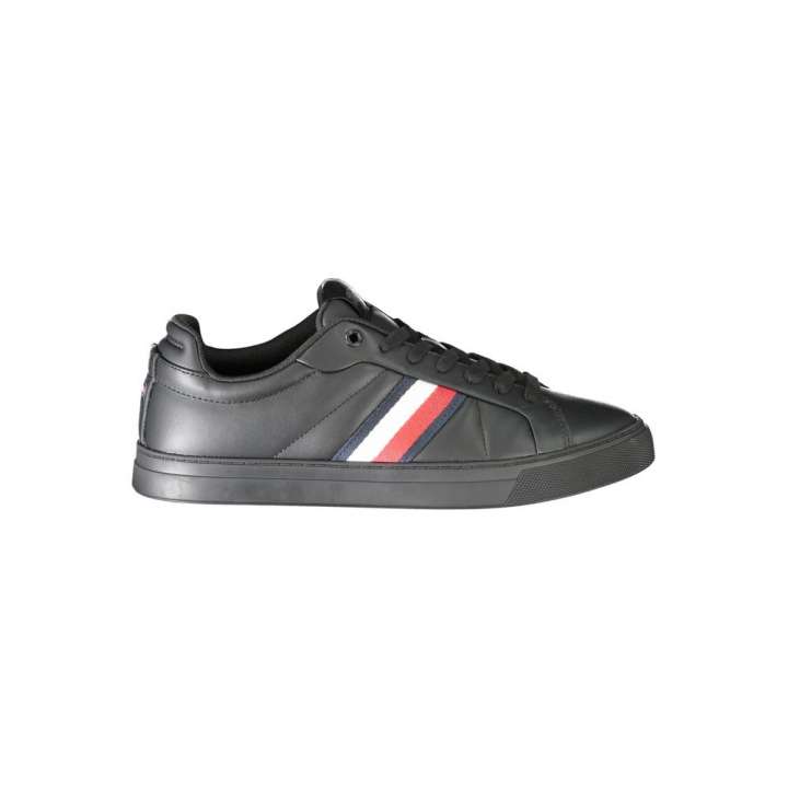 Priser på Tommy Hilfiger Black Polyester Sneakers