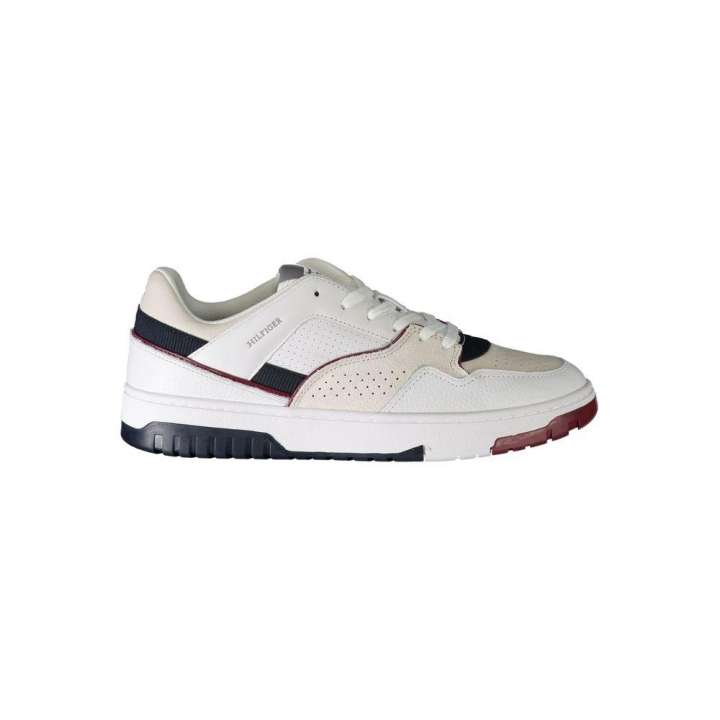 Priser på Tommy Hilfiger White Polyester Sneakers