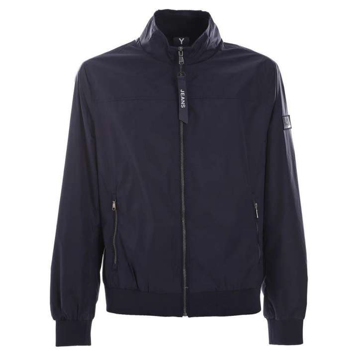 Priser på Yes Zee Chic Blue Nylon Rain & Windbreaker Jacket