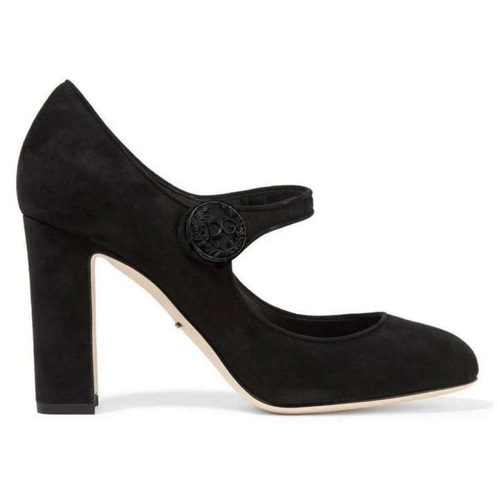 Priser på Dolce & Gabbana Black Leather Di Capra Pump