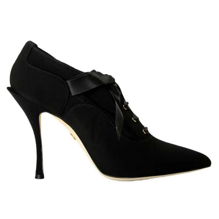 Priser på Dolce & Gabbana Black Viscose Pump