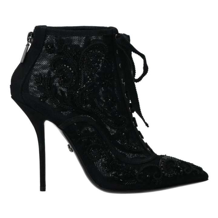 Priser på Dolce & Gabbana Black Polyester Boot