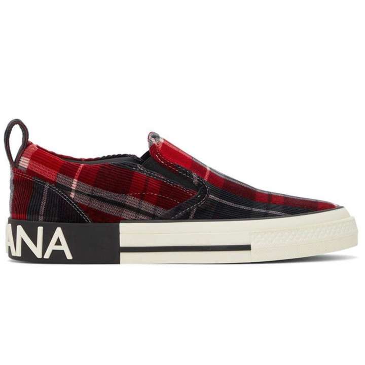 Priser på Dolce & Gabbana Red Cotton Sneakers