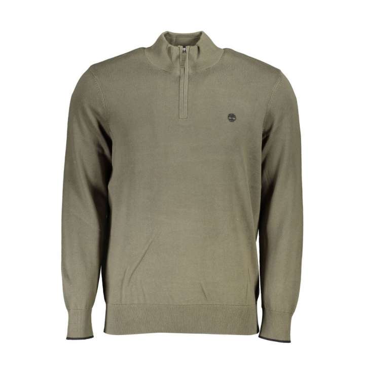 Priser på Timberland Organic Cotton Half Zip Sweater - Lush Green