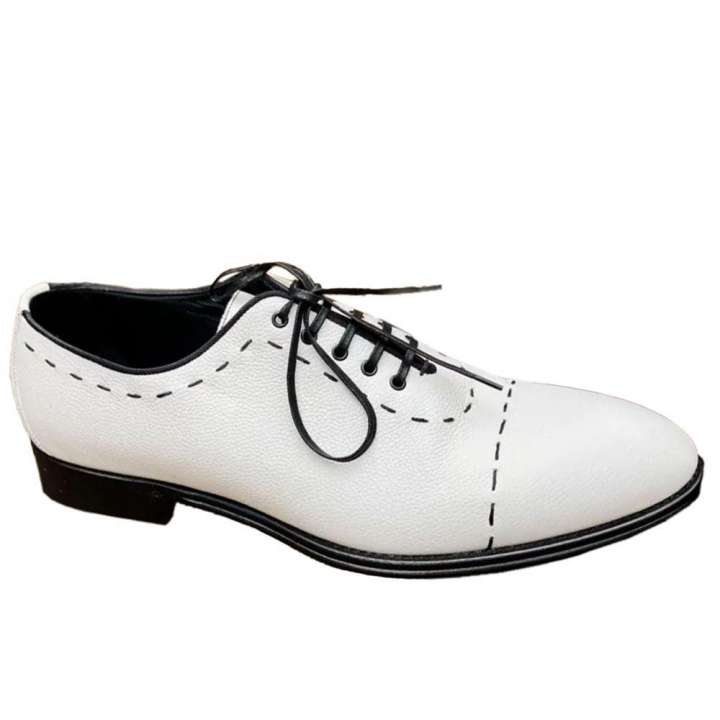 Priser på Dolce & Gabbana White Leather Di Calfskin Formal