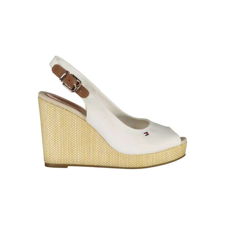 Priser på Tommy Hilfiger White Cotton Sandal