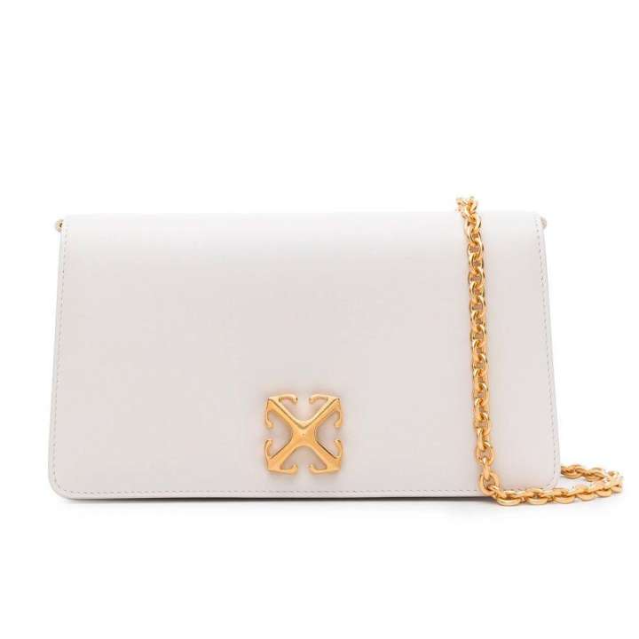 Priser på Off-White White Leather Crossbody Bag