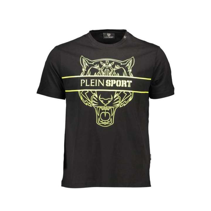 Priser på Plein Sport Black Cotton Herre T-Shirt