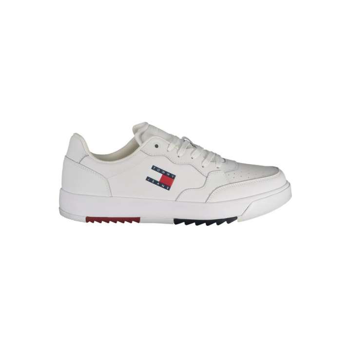 Priser på Tommy Hilfiger White Polyester Sneakers