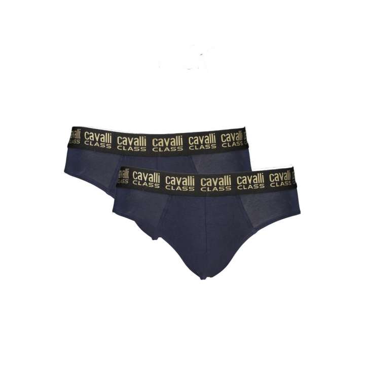 Priser på Cavalli Class Blue Cotton Underwear