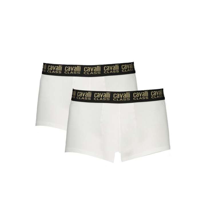 Priser på Cavalli Class White Cotton Underwear